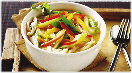 Miso Udon Noodle with Vegetables