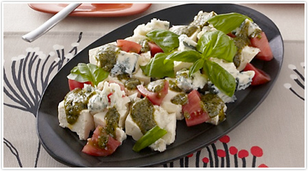 Tofu with Miso and Blue Cheese Dressing