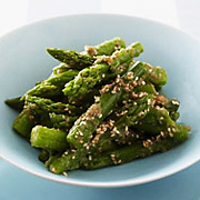 Asparagus with Miso and Sesame Sauce