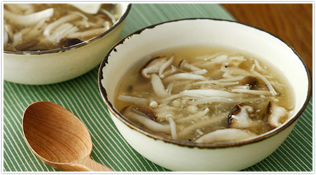 White Corn Soup with White Miso - Butter Aioli and Shio Koji Glazed Bacon